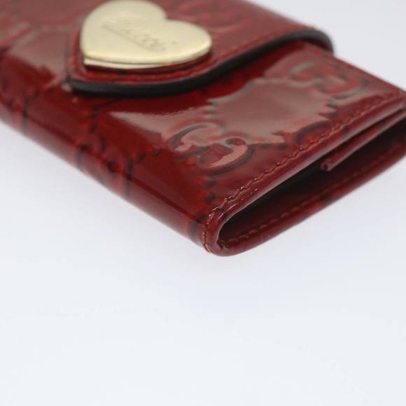 GUCCI GG Canvas Key Case Red 203551 Auth am5144 - Picture 8 of 16